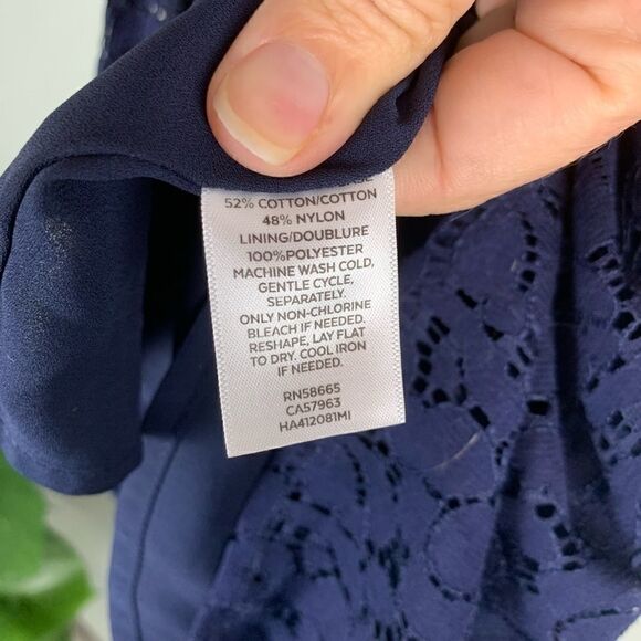 Halogen Lace Peplum Halter Top - Picture 8 of 8